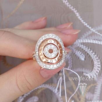 Кольцо бренд Bvlgari с позолотой